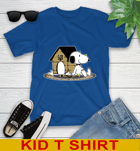 NHL Hockey Vegas Golden Knights Snoopy The Peanuts Movie Shirt Youth T-Shirt 9