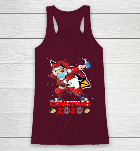 Arizona Cardinals Funny Santa Claus Dabbing Christmas 2020 NFL Racerback Tank 2