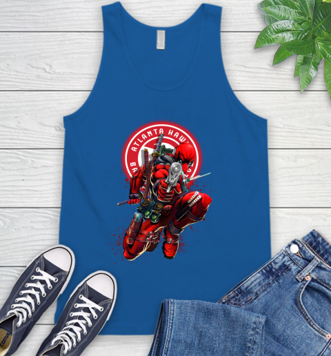 NBA Deadpool Marvel Comics Sports Basketball Atlanta Hawks Tank Top 5