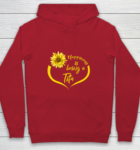 Womens Tita Gift Happiness Is Being A Tita Youth Hoodie 7