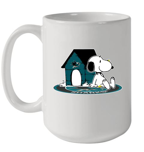 NHL Hockey San Jose Sharks Snoopy The Peanuts Movie Shirt Ceramic Mug 15oz