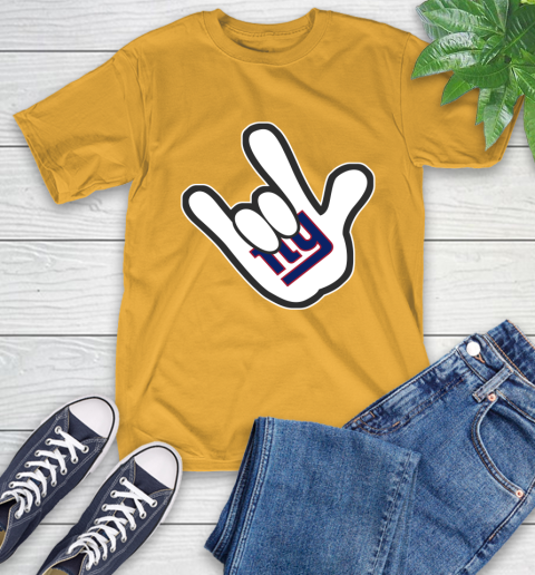 New York Giants NFL Football Mickey Rock Hand Disney T-Shirt 3