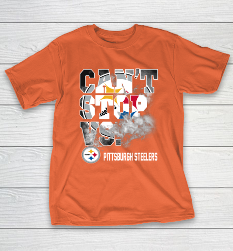 NFL Pittsburgh Steelers Can't Stop Vs T-Shirt 4