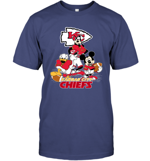 NFL Kansas City Chiefs Mickey Mouse Donald Duck Goofy Football T Shirt -  Rookbrand