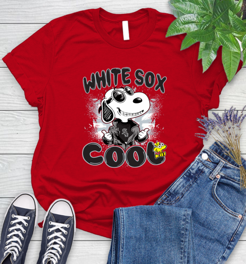 MLB Baseball Chicago White Sox Cool Snoopy Shirt Women's T-Shirt 11