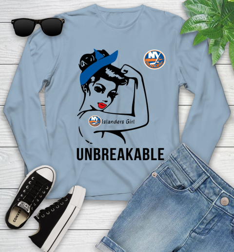 NHL New York Islanders Girl Unbreakable Hockey Sports Youth Long Sleeve 6