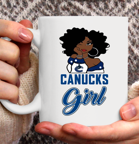 Vancouver Canucks Girl NHL Ceramic Mug 11oz 4