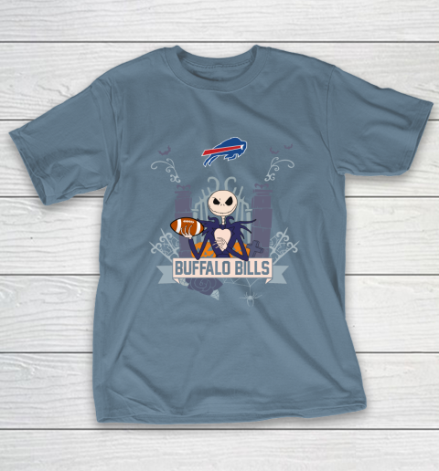 NFL Buffalo Bills Football Jack Skellington Halloween T-Shirt 6