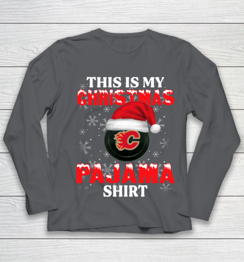Calgary Flames This Is My Christmas Pajama Shirt NHL Youth Long Sleeve 6