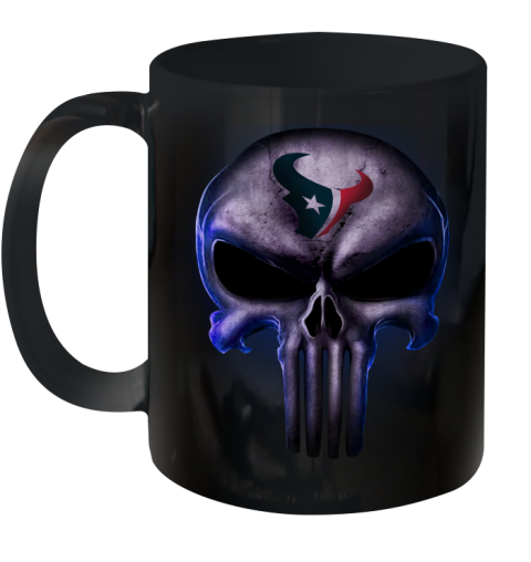 Houston Texans NFL Football Punisher Skull Sports Ceramic Mug 11oz