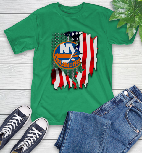 New York Islanders NHL Hockey American Flag T-Shirt 7