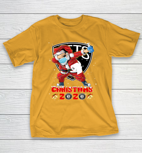 Brooklyn Nets Funny Santa Claus Dabbing Christmas 2020 NBA T-Shirt 2