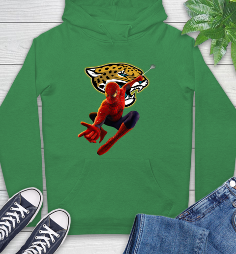 NFL Spider Man Avengers Endgame Football Jacksonville Jaguars Hoodie 8