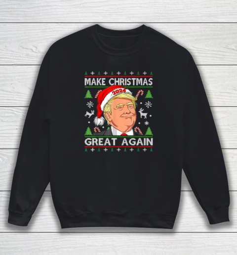 Funny Trump 2024 Make Christmas Great Again Ugly Sweatshirt