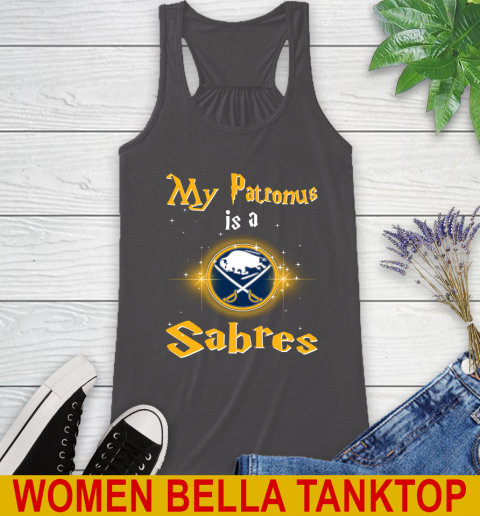 NHL Hockey Harry Potter My Patronus Is A Buffalo Sabres Racerback Tank 10