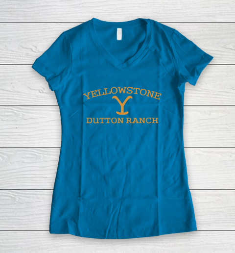 Yellowstone Dutton Ranch Women's V-Neck T-Shirt 5