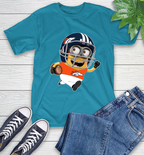 NFL Denver Broncos Minions Disney Football Sports T-Shirt 8