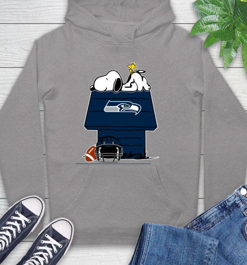 Seattle Seahawks NFL Football Snoopy Woodstock The Peanuts Movie Hoodie 6
