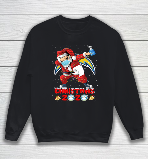 Los Angeles Chargers Funny Santa Claus Dabbing Christmas 2020 NFL Sweatshirt