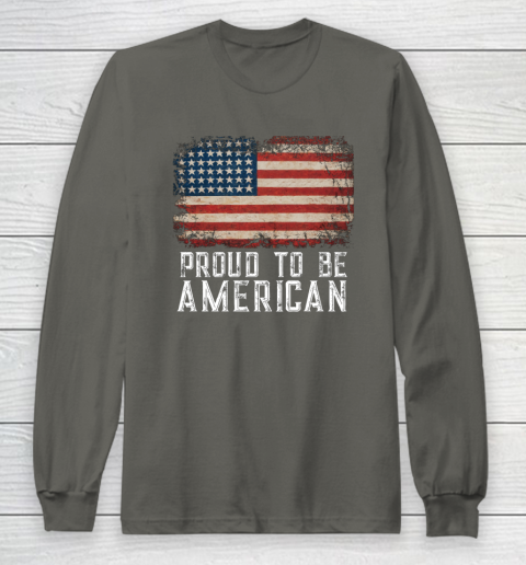 Proud American Patriotic USA Flag Long Sleeve T-Shirt 5