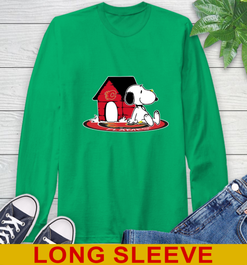 NHL Hockey Calgary Flames Snoopy The Peanuts Movie Shirt Long Sleeve T-Shirt 7