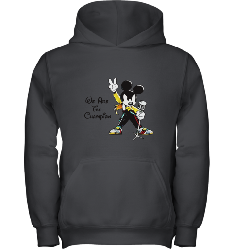 We Are The Champions Queen Mickey Freddie Mercury Youth Hoodie