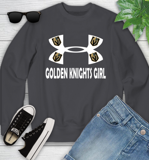 NHL Vegas Golden Knights Girl Under Armour Hockey Sports Youth Sweatshirt 5