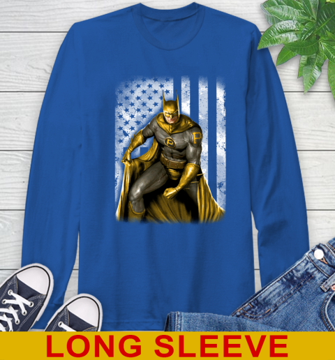 Pittsburgh Pirates MLB Baseball Batman DC American Flag Shirt Long Sleeve T-Shirt 11