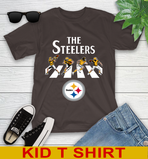 NFL Football Pittsburgh Steelers The Beatles Rock Band Shirt Youth T Shirt Tee For Sports