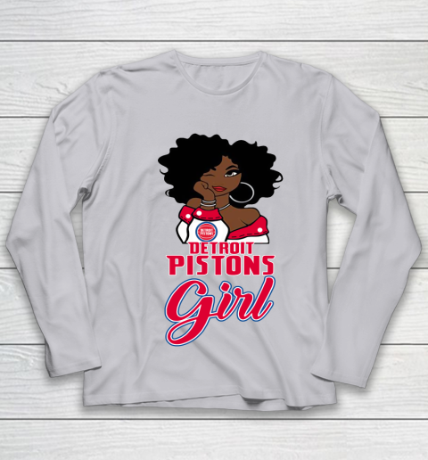 Detroit Pistons Girl NBA Youth Long Sleeve 5
