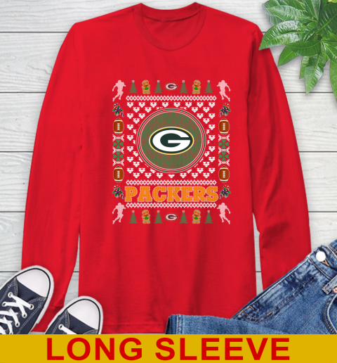 Green Bay Packers Merry Christmas NFL Football Loyal Fan Long Sleeve T-Shirt 12