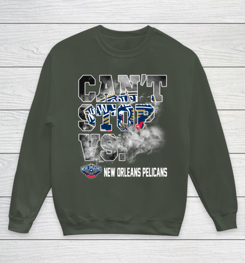 NBA New Orleans Pelicans Basketball Can't Stop Vs Youth Sweatshirt 8