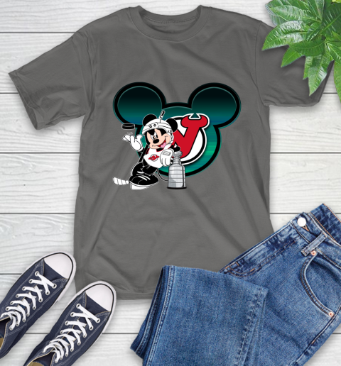 NHL New Jersey Devils Stanley Cup Mickey Mouse Disney Hockey T Shirt T-Shirt 9