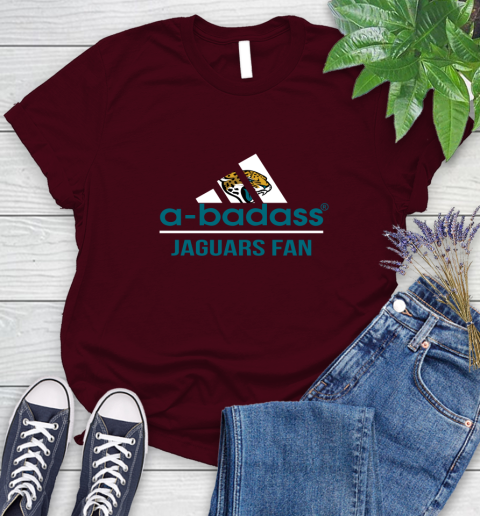 Jacksonville Jaguars NFL Football A Badass Adidas Adoring Fan Sports Women's T-Shirt 7