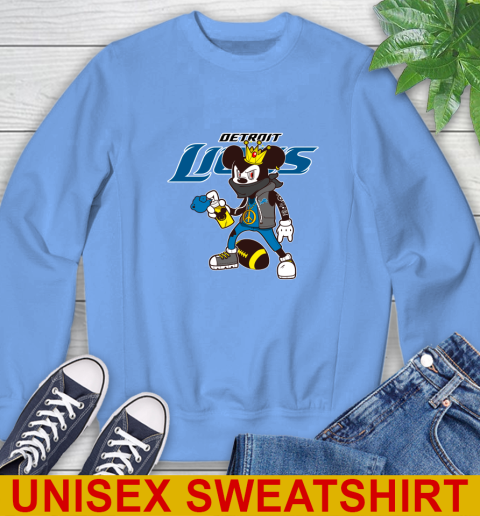 Detroit Lions NFL Football Mickey Peace Sign Sports Sweatshirt 11