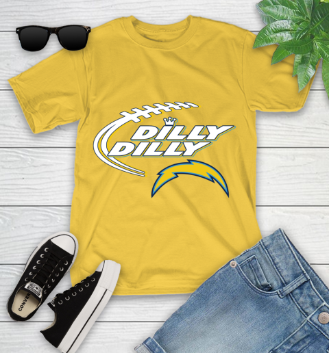 NFL Los Angeles Chargers Dilly Dilly Football Sports Youth T-Shirt 8