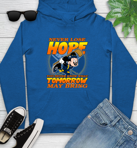 Buffalo Sabres NHL Hockey ootball Mickey Disney Never Lose Hope Youth Hoodie 11