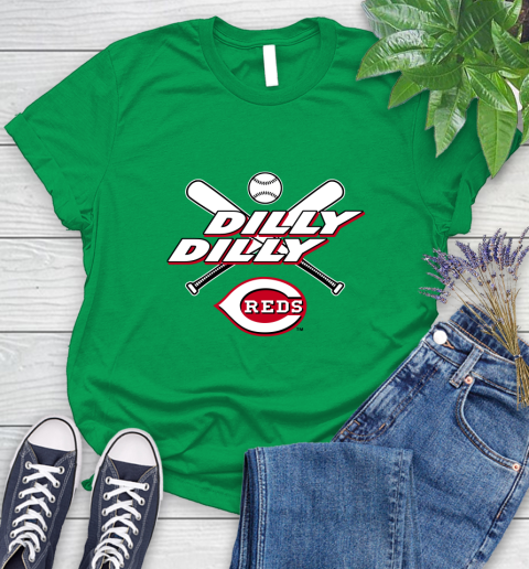 MLB Cincinnati Reds Dilly Dilly Baseball Sports Women's T-Shirt 6