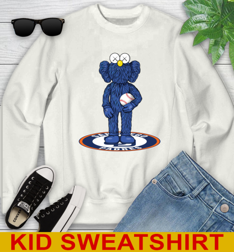 MLB Baseball San Diego Padres Kaws Bff Blue Figure Shirt Youth Sweatshirt