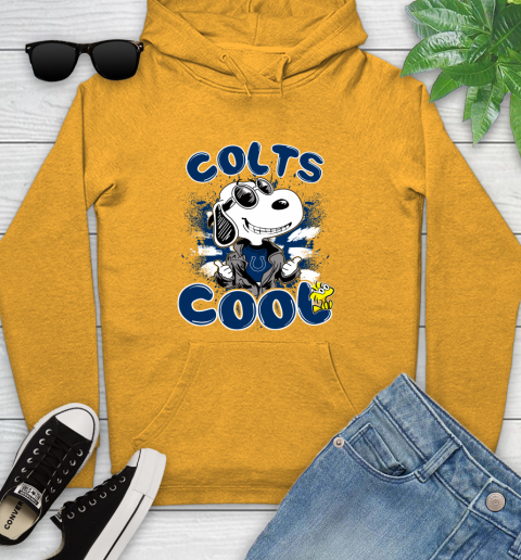 NFL Football Indianapolis Colts Cool Snoopy Shirt Youth Hoodie - Image 3
