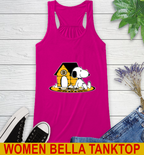 NHL Hockey Boston Bruins Snoopy The Peanuts Movie Shirt Racerback Tank 8