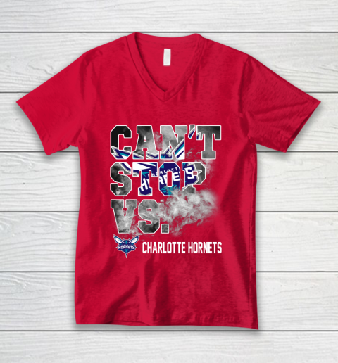 NBA Charlotte Hornets Basketball Can't Stop Vs V-Neck T-Shirt 6