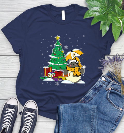 Washington Redskins NFL Football Cute Tonari No Totoro Christmas Sports Women's T-Shirt 14