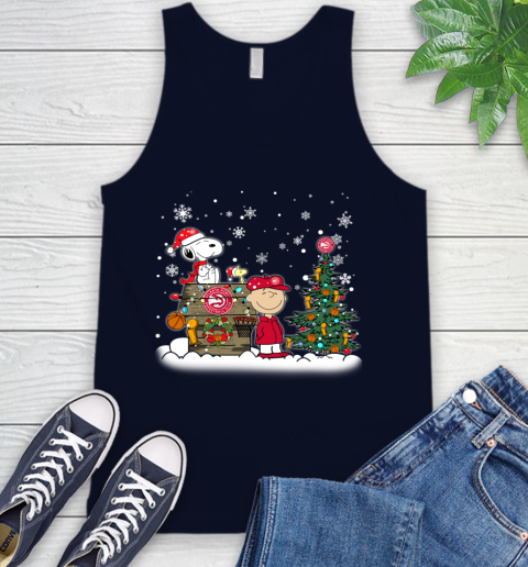 Atlanta Hawks NBA Basketball Christmas The Peanuts Movie Snoopy Tank Top 2