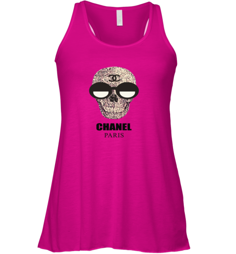 Chanel Fashion Skull Logo Racerback Tank
