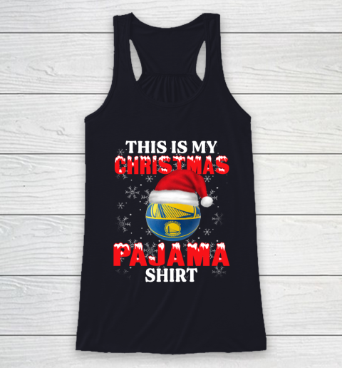Golden State Warriors This Is My Christmas Pajama Shirt NBA Racerback Tank 7