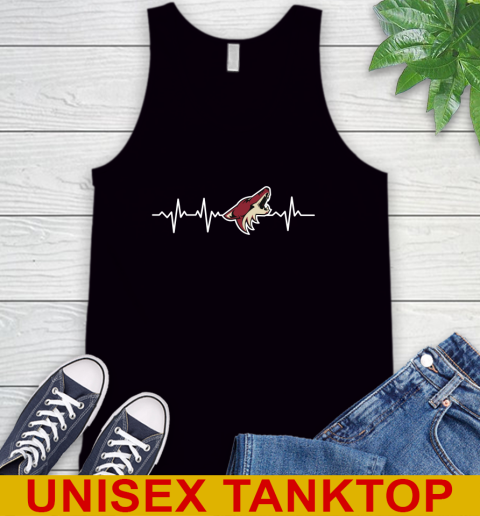 Arizona Coyotes NHL Hockey Heart Beat Shirt Tank Top