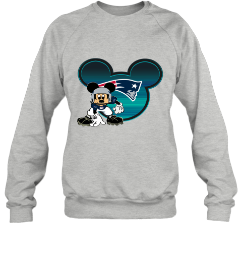 NFL New England Patriots Mickey Mouse Disney Football T Shirt 3CxYmYZDMIS sweatshirt 35 95 151514 front sport grey