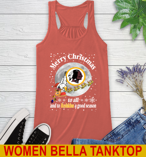 Washington Redskins Merry Christmas To All And To Redskins A Good Season NFL Football Sports Racerback Tank 3