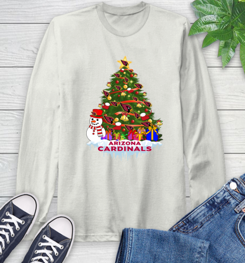 Arizona Cardinals Merry Christmas NFL Football Sports Long Sleeve T-Shirt 12